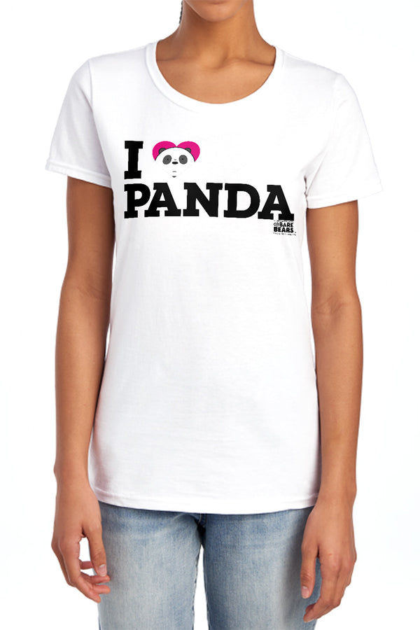 We Bare Bears - Heart Panda Women's Short Sleeve