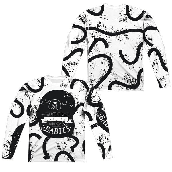 Adventure Time - Dancing With Babies (Front - Back Print) L - S Adult Poly Crew