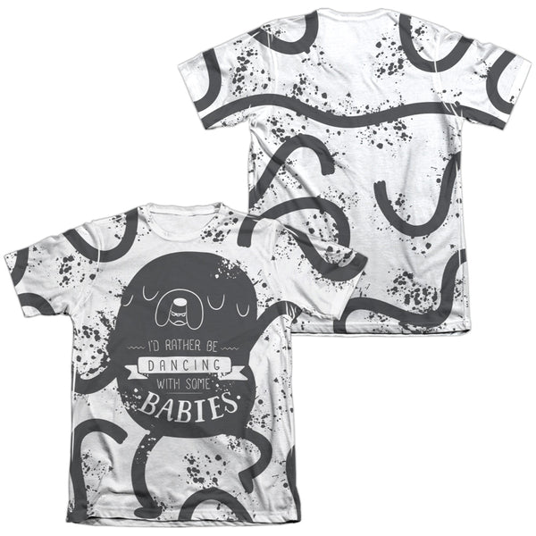 Adventure Time - Dancing With Babies (Front - Back Print) Adult Regular Fit Short Sleeve 65 - 35 Poly - Cotton