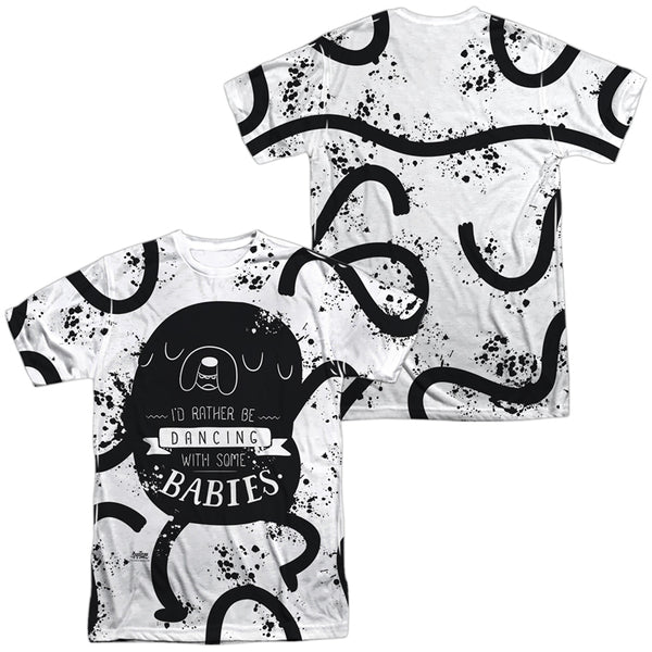 Adventure Time - Dancing With Babies (Front - Back Print) Adult Regular Fit Short Sleeve 100% Poly