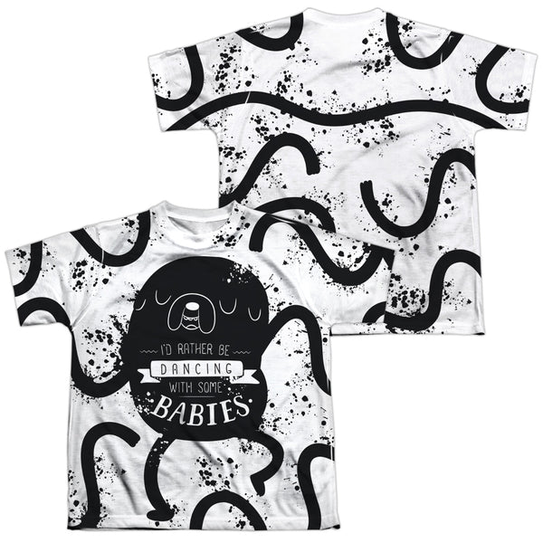 Adventure Time - Dancing With Babies (Front - Back Print) Youth Short Sleeve 100% Poly