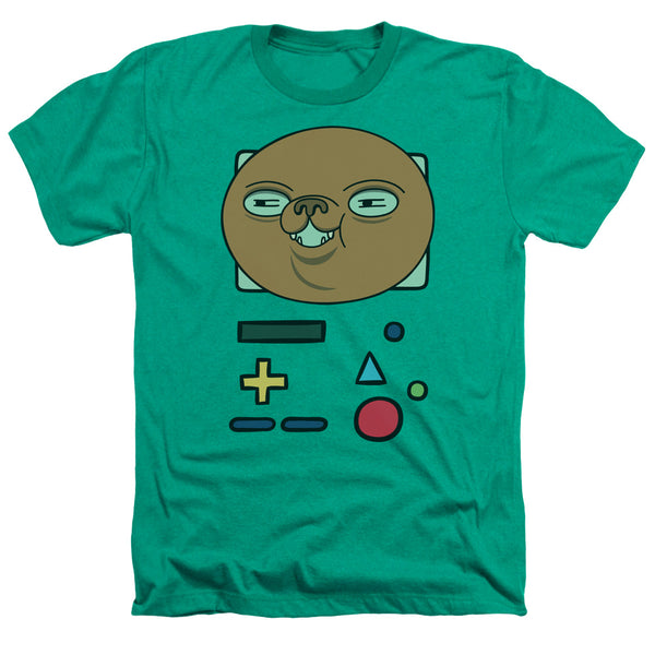 Adventure Time - BMO Mask Adult Regular Fit Heather Short Sleeve