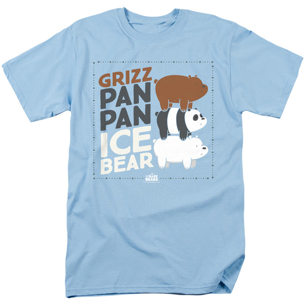 We Bare Bears - Grizz Pan Pan ICe Bear Adult Regular Fit Short Sleeve