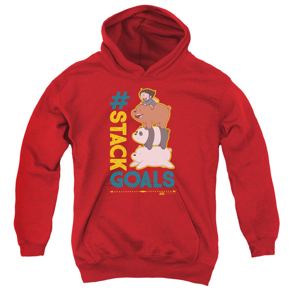 We Bare Bears - Stack Goals Youth Hooded Sweatshirt