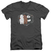 We Bare Bears - Selfie Adult Slim Fit V Neck Cotton