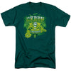 DC - Green Flames Adult Regular Fit Short Sleeve
