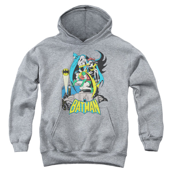 Dc Batman - Heroic Trio Youth Hooded Sweatshirt