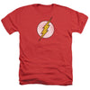 Flash - Flash Logo Distressed Adult Regular Fit Heather Short Sleeve