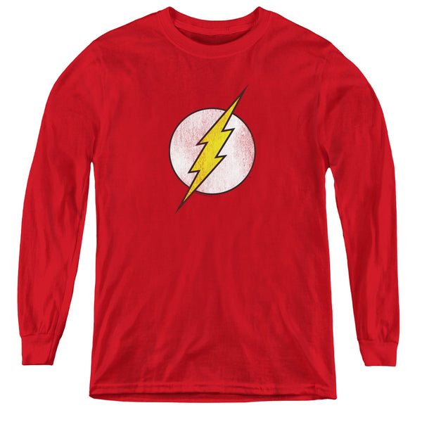 Flash - Flash Logo Distressed L - S Youth