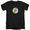 Flash - Flash Logo Distressed Adult Slim Fit V Neck Cotton