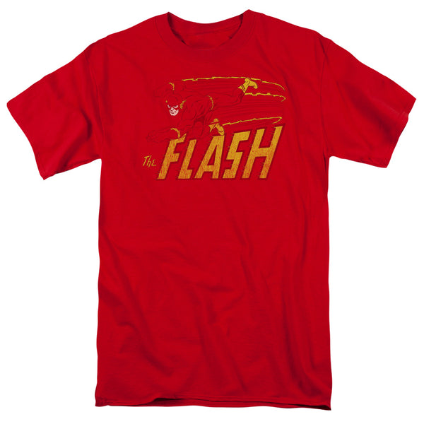 Flash - Flash Speed Distressed Adult Regular Fit Short Sleeve