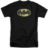 DC - Retro Bat Logo Distressed Adult Tall Fit Short Sleeve