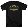 DC - Retro Bat Logo Distressed Adult Regular Fit Short Sleeve
