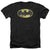 DC - Retro Bat Logo Distressed Adult Regular Fit Heather Short Sleeve