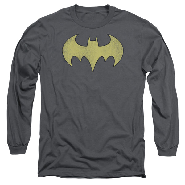 DC - Batgirl Logo Distressed Adult Long Sleeve