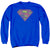 Dc - Retro Supes Logo Distressed Adult Crewneck Sweatshirt