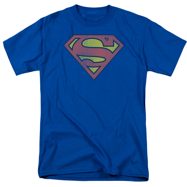 DC - Retro Supes Logo Distressed Short-Sleeve Shirt