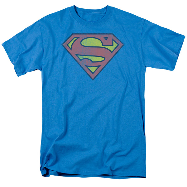 DC - Retro Supes Logo Distressed Adult Regular Fit Short Sleeve