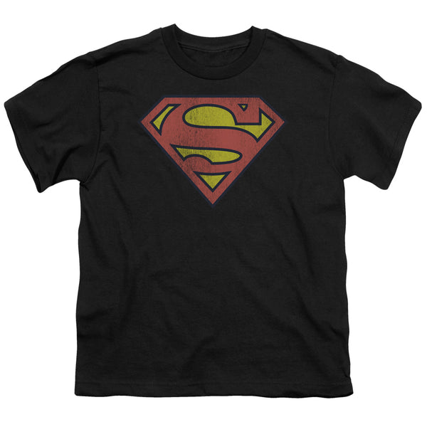 DC - Retro Supes Logo Distressed Youth Short Sleeve