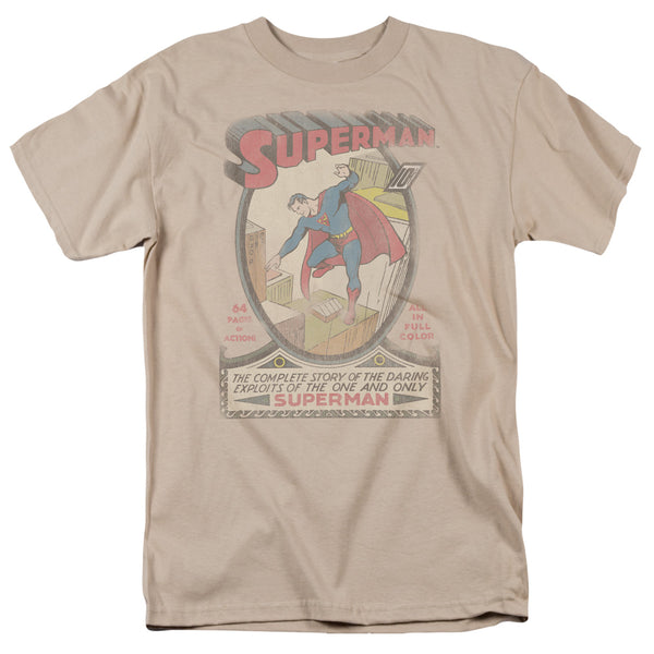 DC - Superman 1 Distressed Adult Regular Fit Short Sleeve