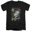 DC - Color Block Adult Slim Fit V Neck Cotton
