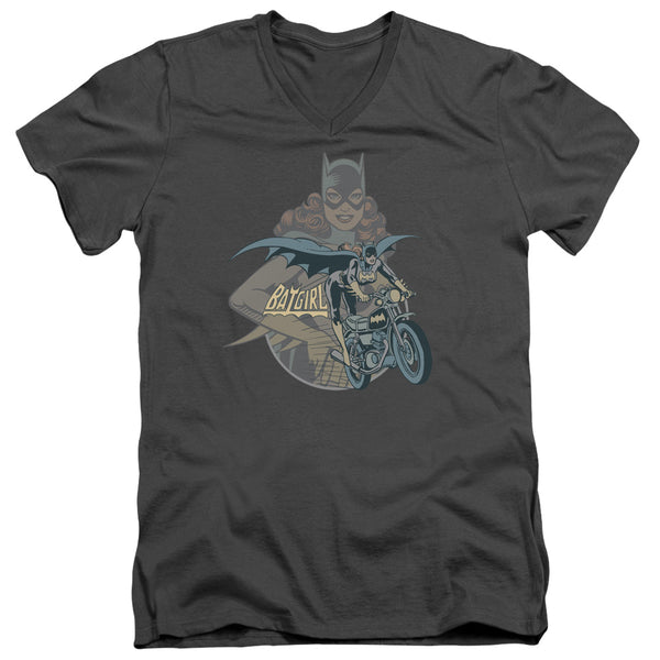 DC - Batgirl Biker Adult Slim Fit V Neck Cotton