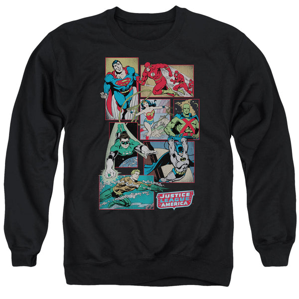 DC - Justice League Boxes Adult Crewneck Sweatshirt