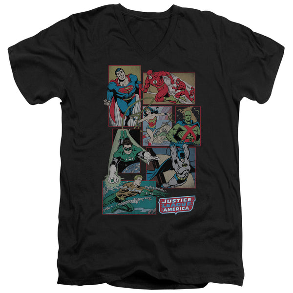 DC - Justice League Boxes Adult Slim Fit V Neck Cotton
