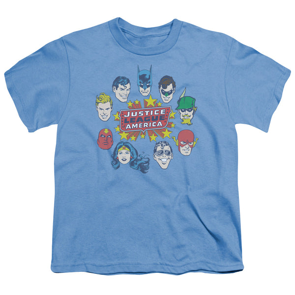 DC - Justice Head Circle Youth Short Sleeve