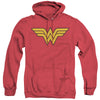 DC - Wonder Woman Logo Adult Heather Hoodie