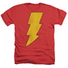 DC - Shazam Logo Distressed Adult Regular Fit Heather Short Sleeve