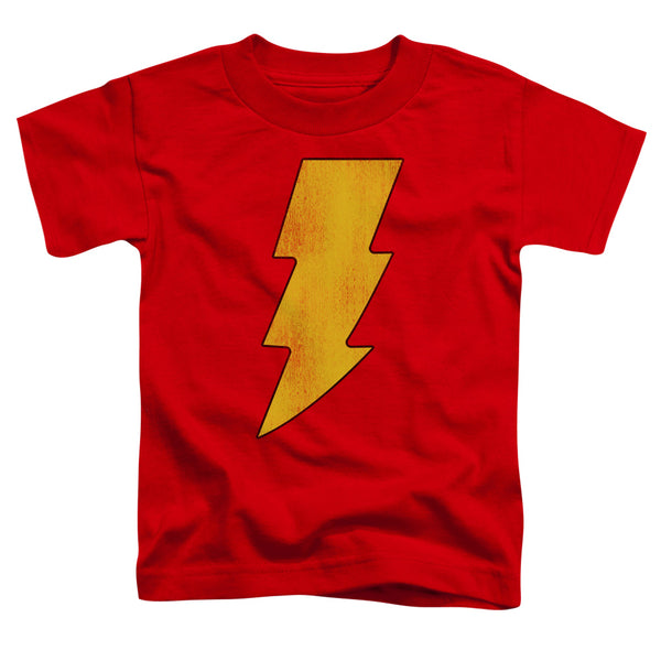 DC - Shazam Logo Distressed Toddler Short Sleeve
