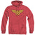 DC - Wonder Woman Logo Dist Adult Heather Hoodie