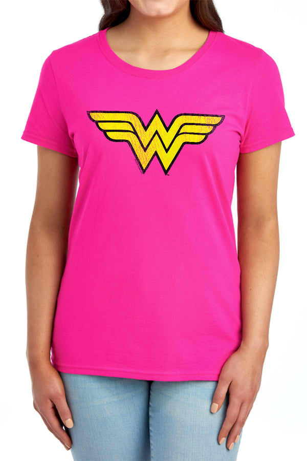 DC - Wonder Woman Logo Dist Women's Short Sleeve