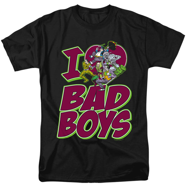 DC - I Heart Bad Boys Adult Regular Fit Short Sleeve
