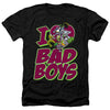 DC - I Heart Bad Boys Adult Regular Fit Heather Short Sleeve