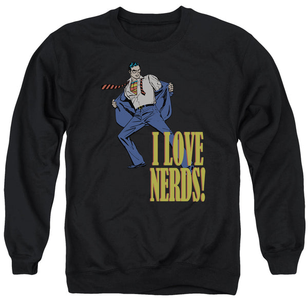 DC - I Love Nerds Adult Crewneck Sweatshirt