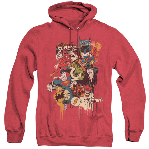 DC - Dripping Characters Adult Heather Hoodie