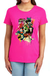 DC - Dripping Characters Women's Short Sleeve