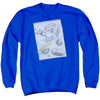 DC - Logo Note Paper Adult Crewneck Sweatshirt