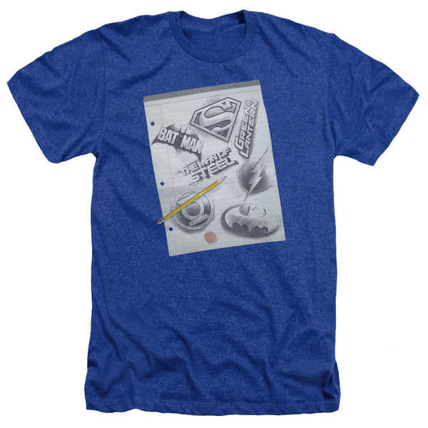 DC - Logo Note Paper Adult Regular Fit Heather Short Sleeve