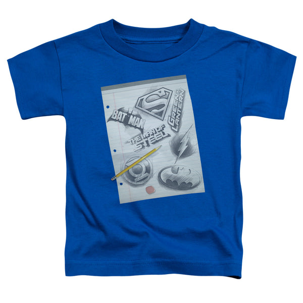 DC - Logo Note Paper Toddler Short Sleeve