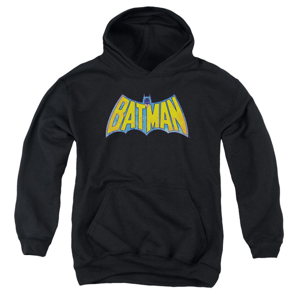 DCO - Batman Neon Distress Logo Youth Hooded Sweatshirt