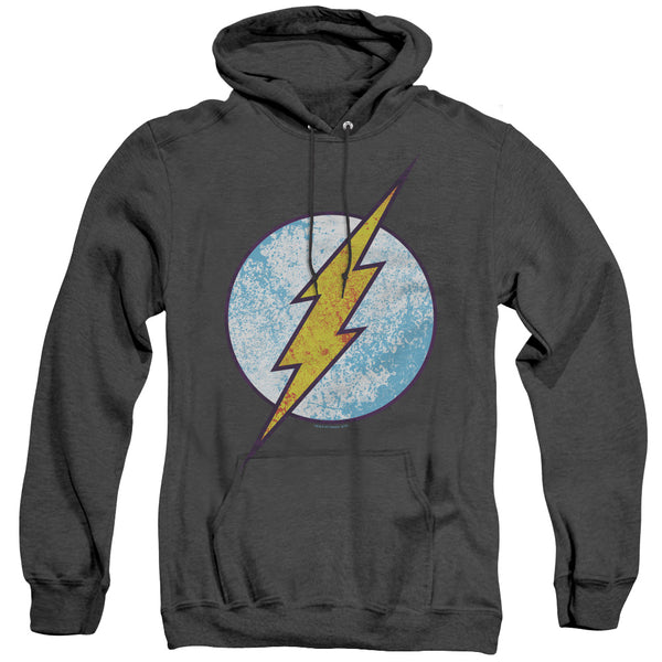 Flash - Flash Neon Distress Logo Adult Heather Hoodie