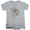 DCO - Wonder Woman Vintage Adult Slim Fit V Neck Cotton