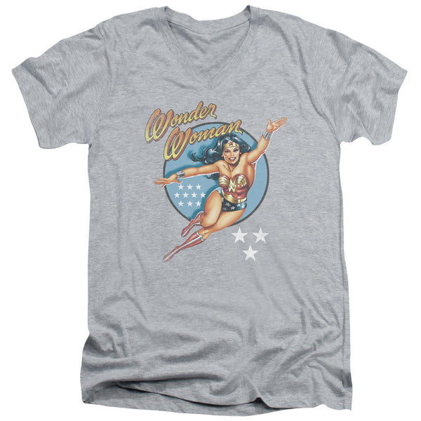 DCO - Wonder Woman Vintage Adult Slim Fit V Neck Cotton