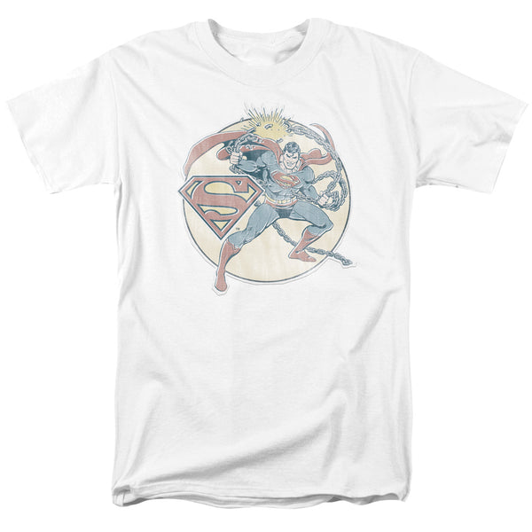 DCO - Retro Superman Iron On Adult Regular Fit Short Sleeve