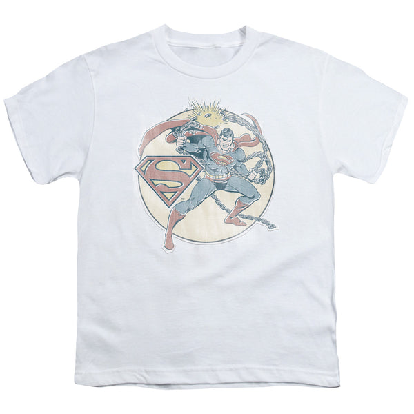 DCO - Retro Superman Iron On Youth Short Sleeve