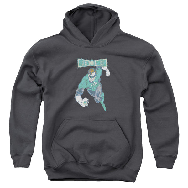DCO - Desaturated Green Lantern Youth Hooded Sweatshirt