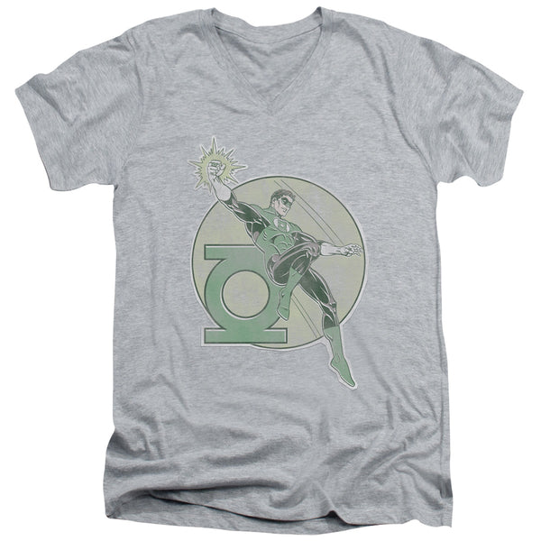 DCO - Retro Lantern Iron On Adult Slim Fit V Neck Cotton